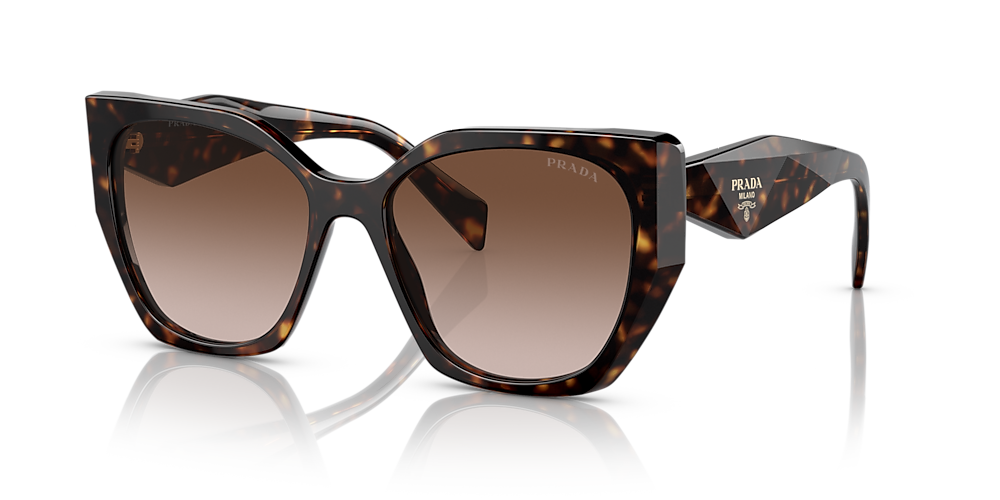 Prada PR 19ZS 55 Brown Gradient & Tortoise Sunglasses | Sunglass 