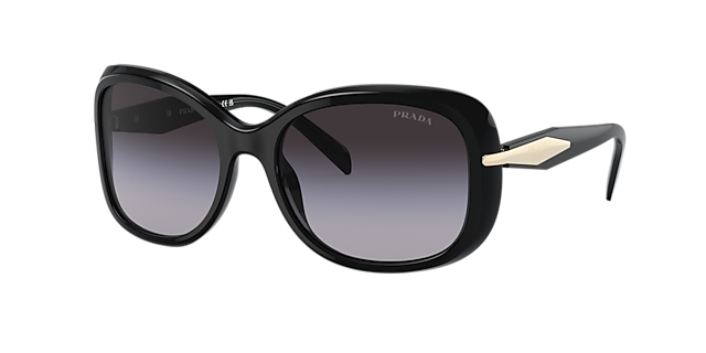 Prada PR 04ZS 57 Polar Grey Gradient & Etruscan Marble Polarized 