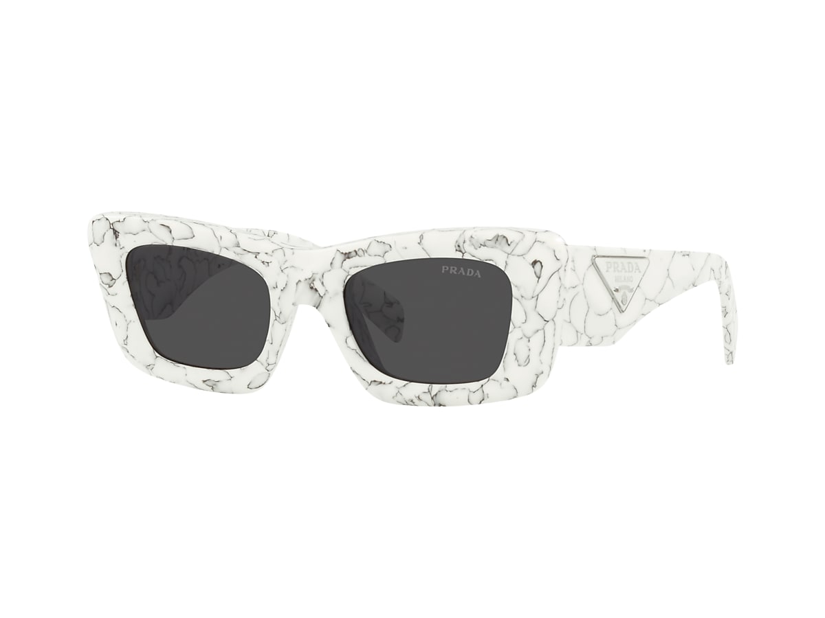 Louis Vuitton Men's White Grey Marble Charleston Sunglasses Shades