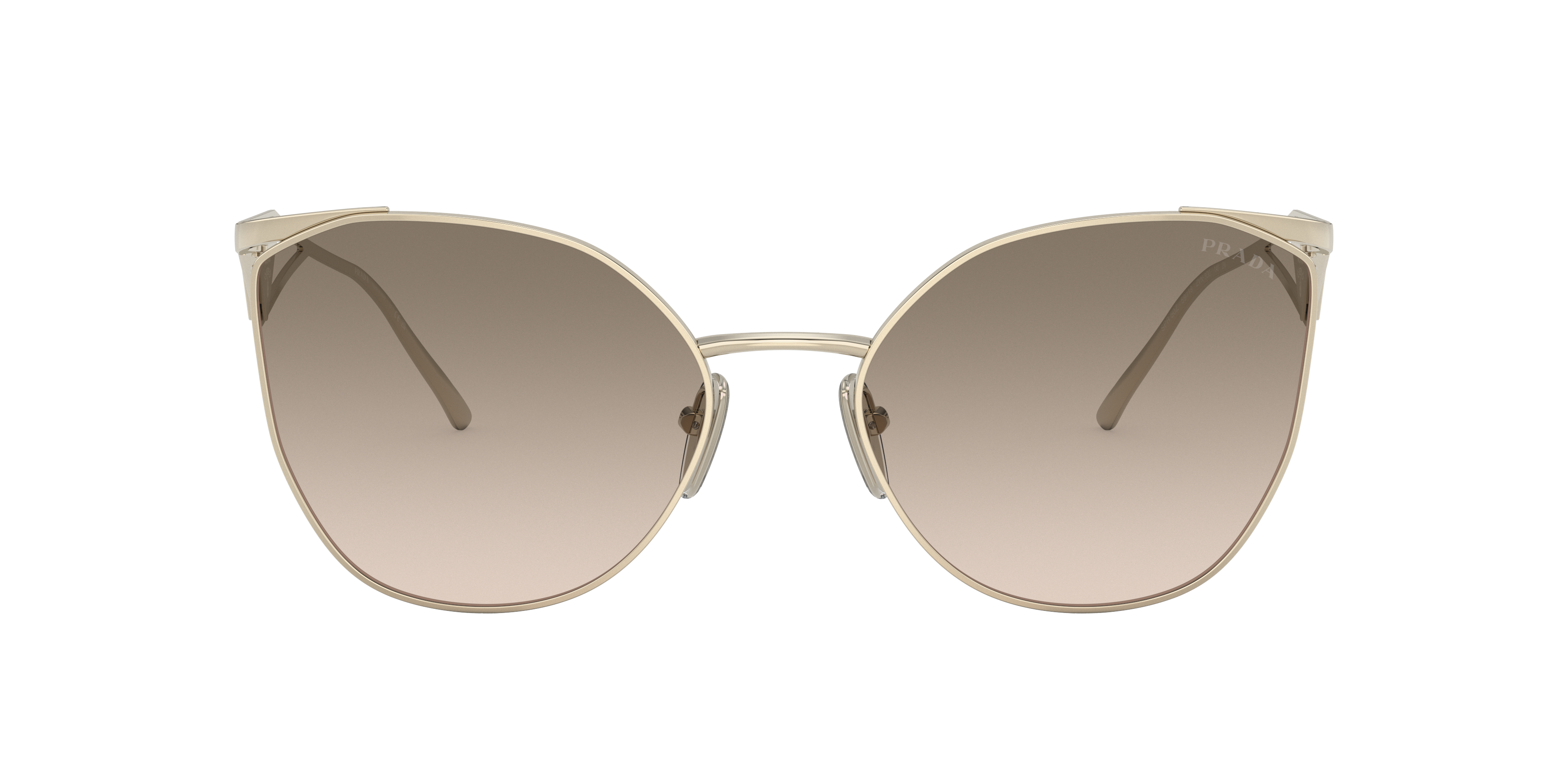 Shop Prada Woman Sunglasses Pr 50zs In Brown Gradient Grey
