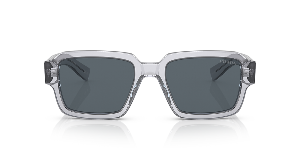 Prada PR 02ZS 52 Blue & Transparent Grey Sunglasses