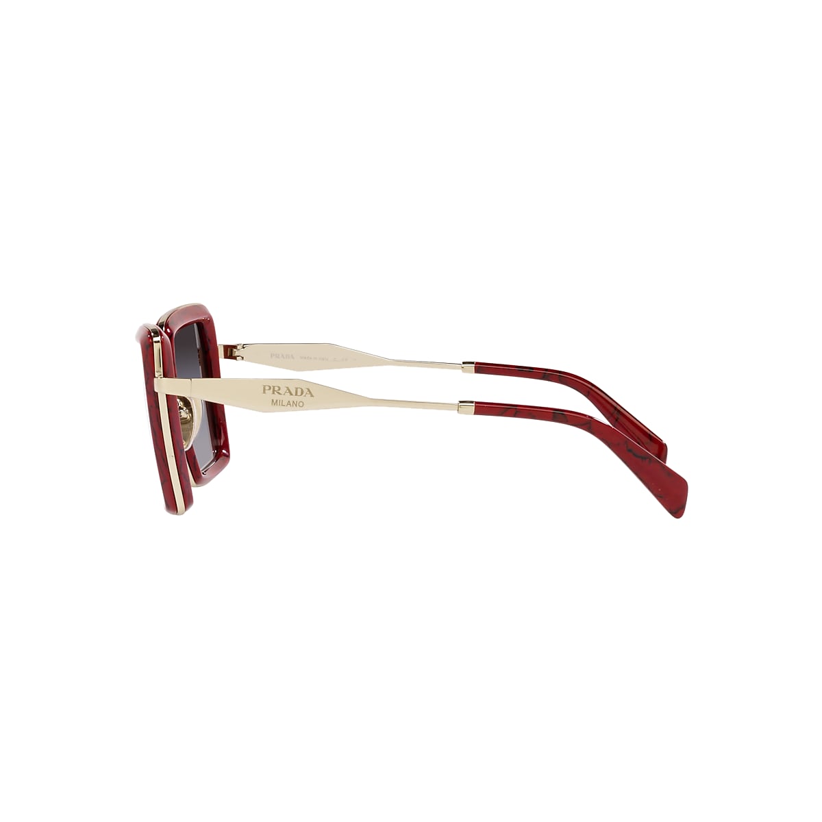 Prada PR 55ZS Gradient Square Mixed-Media Sunglasses