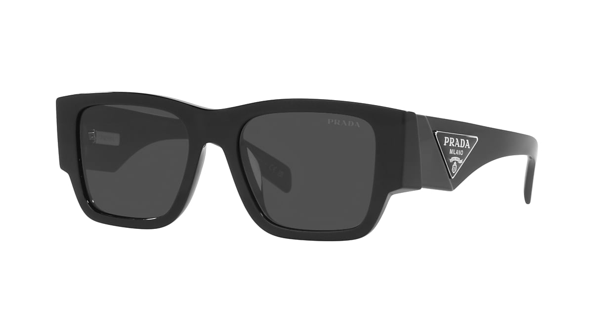 Prada PR 10ZS 54 Dark Grey & Black Sunglasses | Sunglass Hut USA