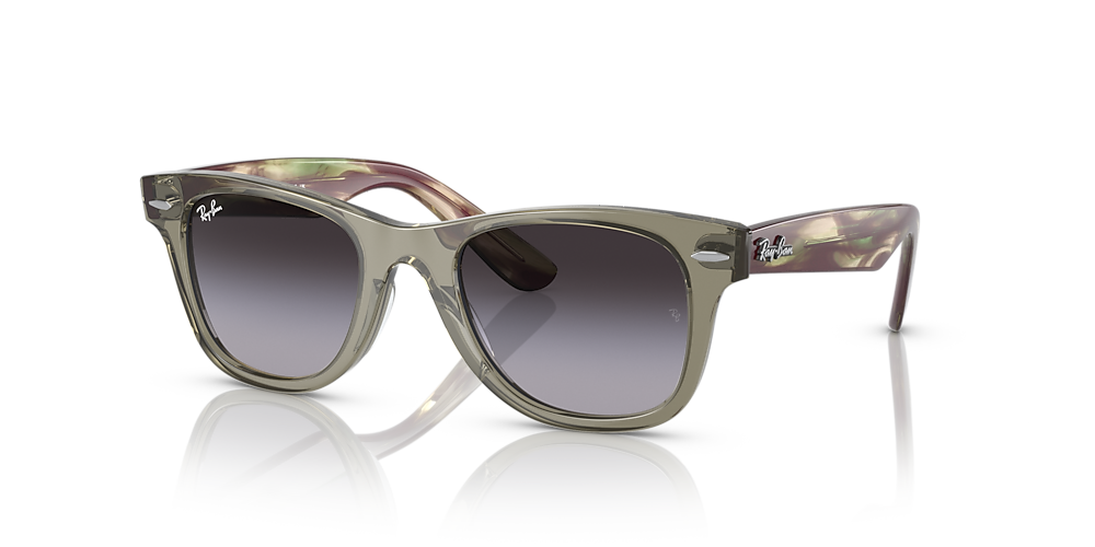 Ray-Ban RB9066S Wayfarer Kids 47 Grey & Transparent Green