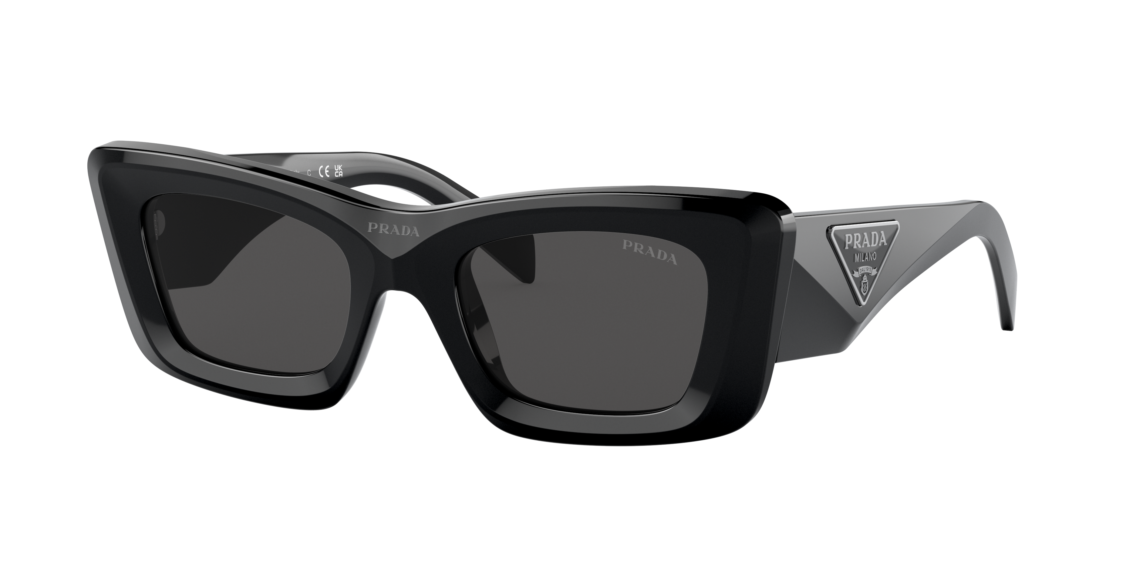 Prada Woman Sunglass Pr 13zsf In Dark Grey