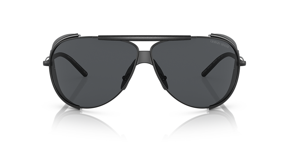 Giorgio Armani AR6139Q 69 Dark Grey Matte Black Sunglasses