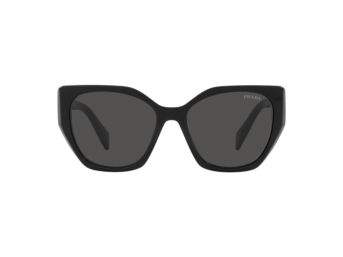Prada PR 19ZSF M (56 - 16) with Grey lenses and Black frame