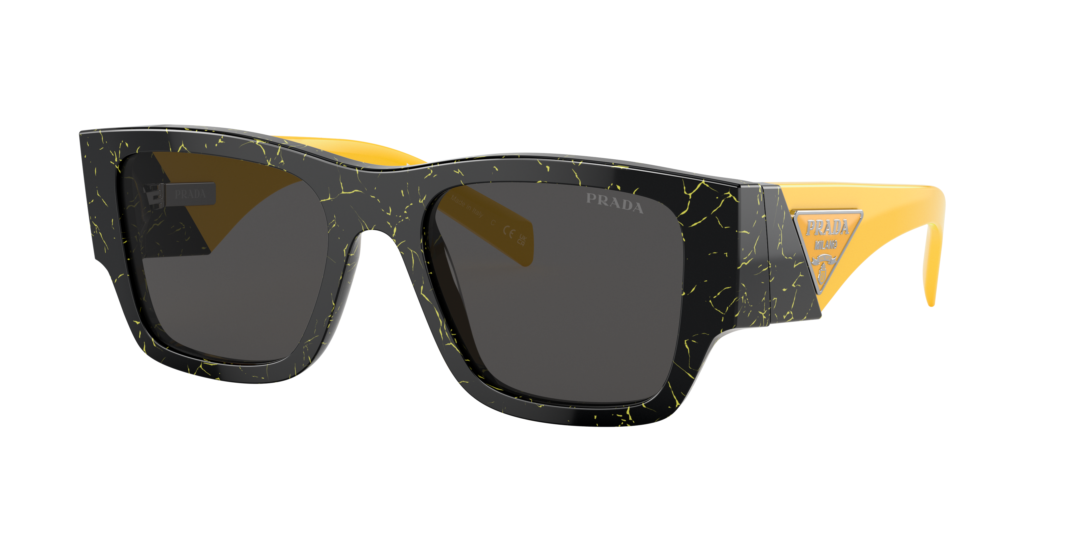 Prada Man Sunglass Pr 10zsf In Dark Grey