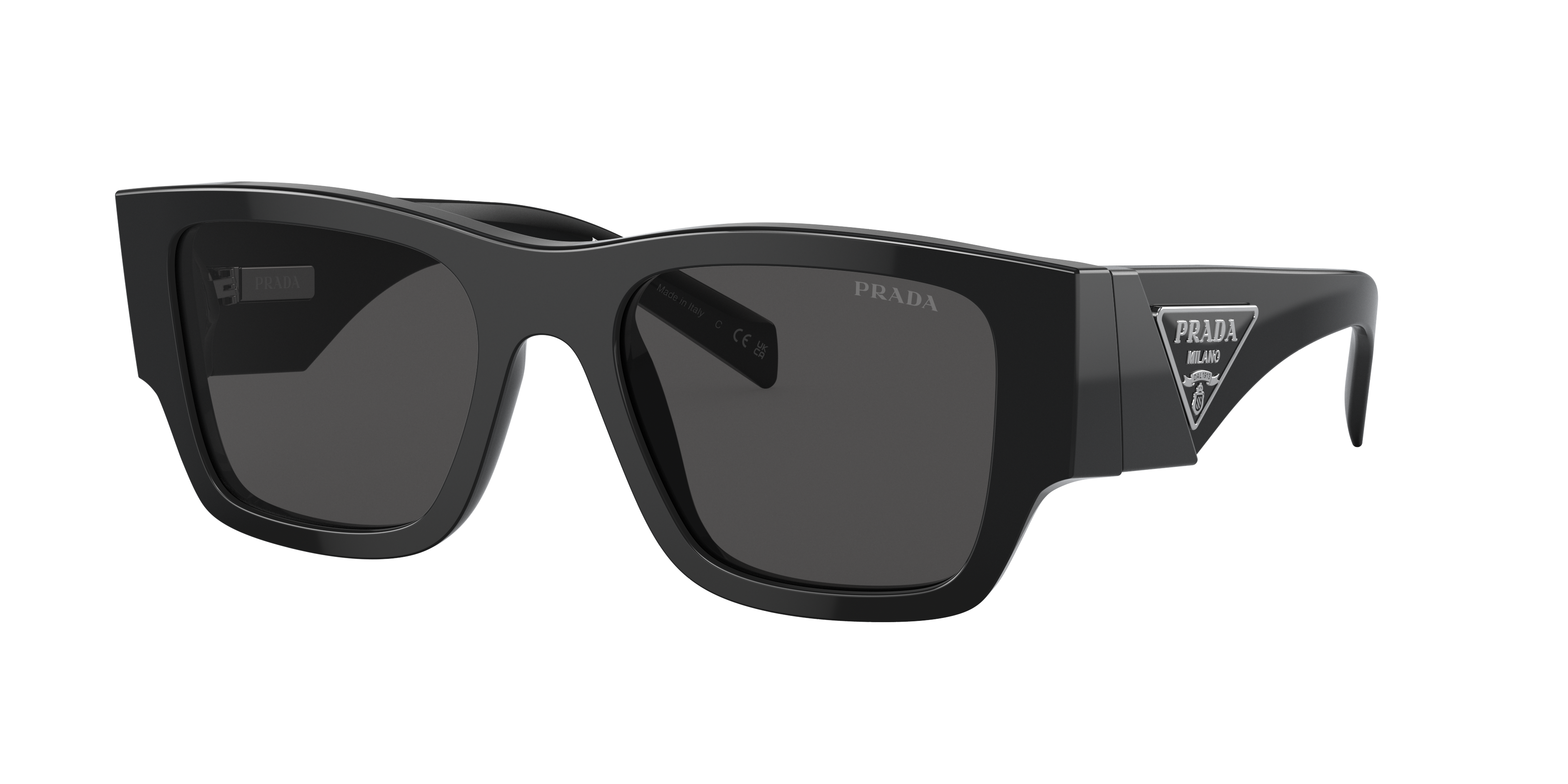 Prada Man Sunglasses Pr 10zsf In Dark Grey