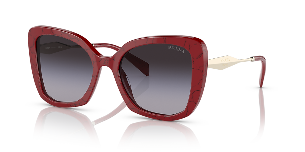 Prada PR 03YS 53 Grey Gradient & Etruscan Marble Sunglasses