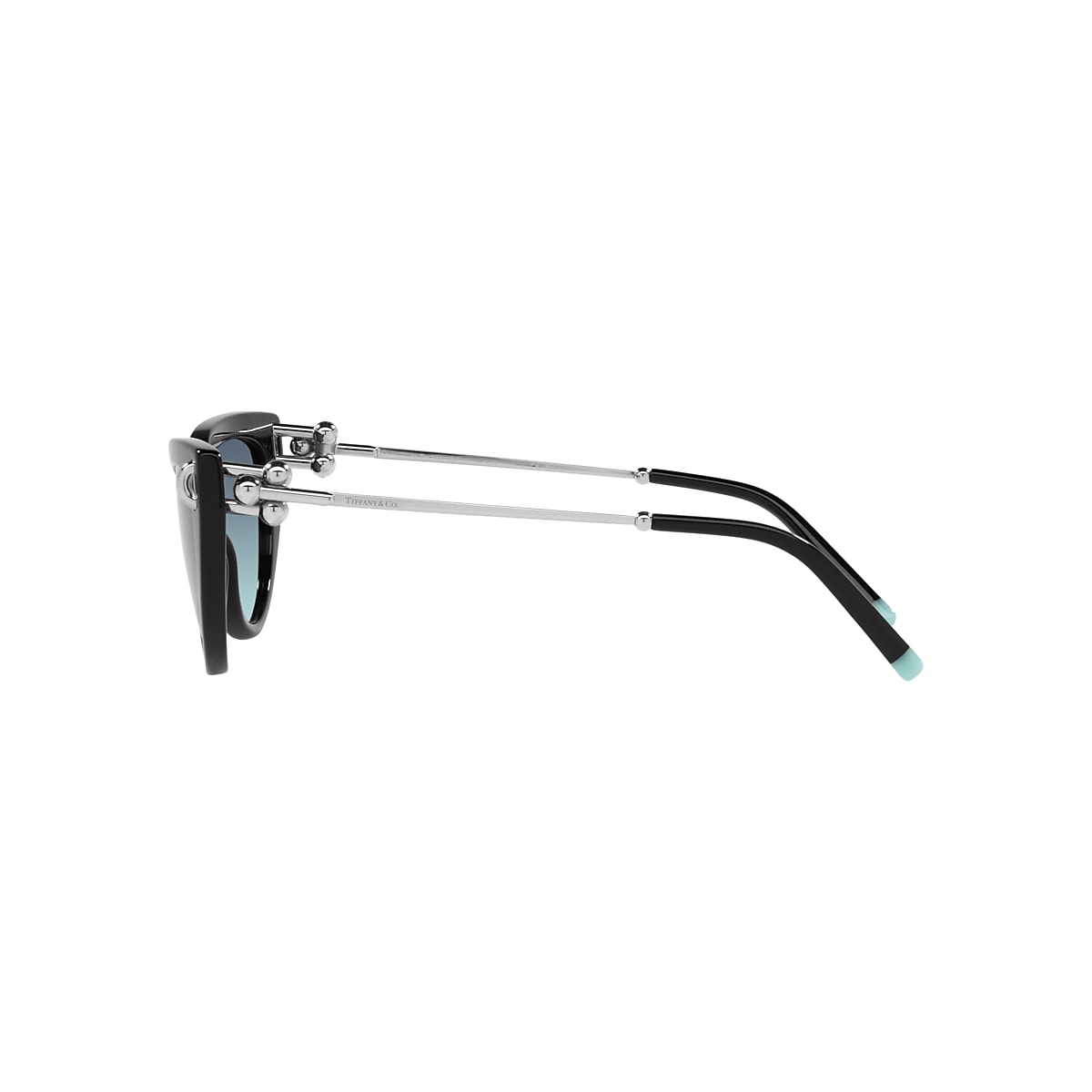 TIFFANY & CO. TF4195 Black - Woman Luxury Sunglasses, Azure Gradient Blue  Lens