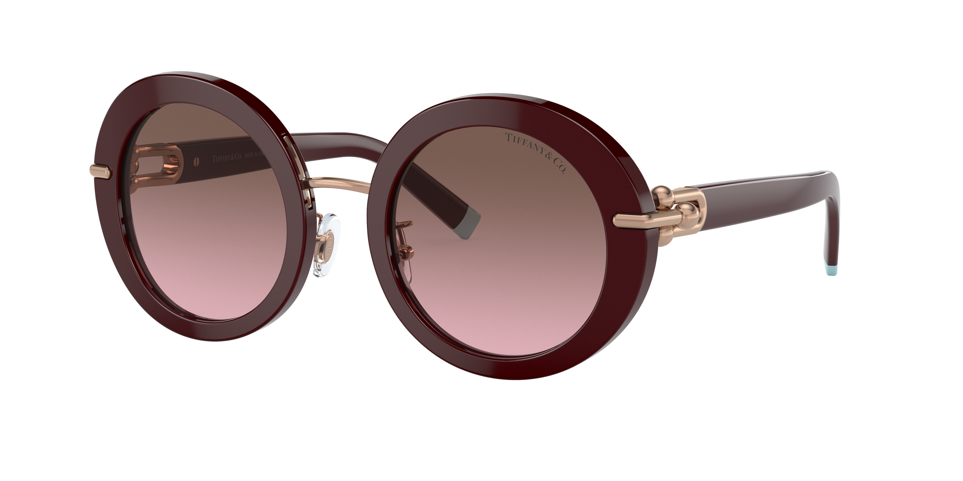 Shop Tiffany & Co . Woman Sunglass Tf4201 In Violet Gradient Brown