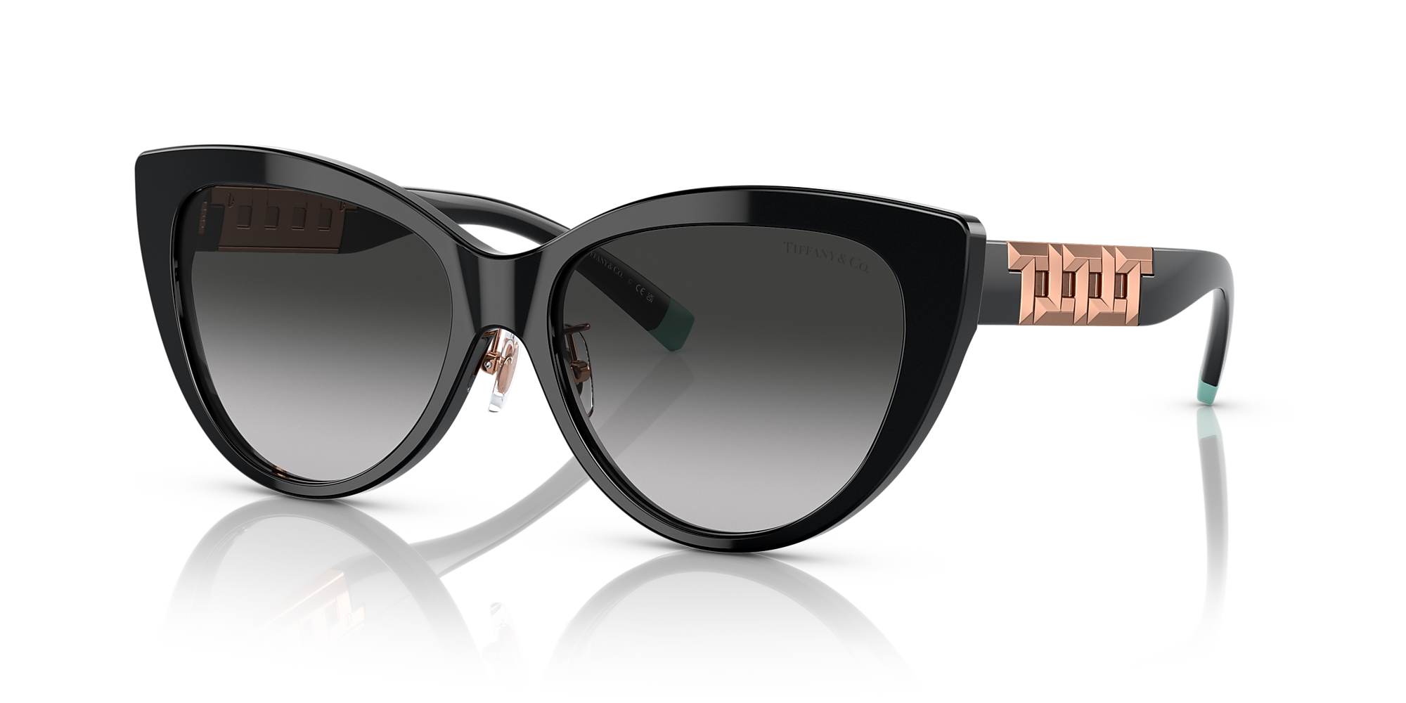 Tiffany & Co. TF4196F 56 Grey Gradient & Black Sunglasses Sunglass