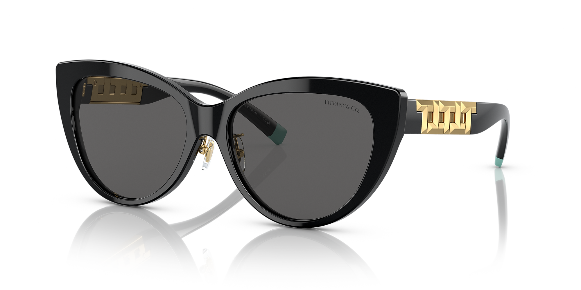 Tiffany & Co. TF4196F 56 Dark Grey & Black Sunglasses | Sunglass Hut USA