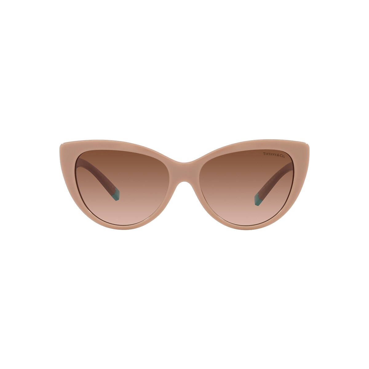 Tiffany & Co. TF4196F 56 Brown Gradient & Solid Nude Sunglasses 
