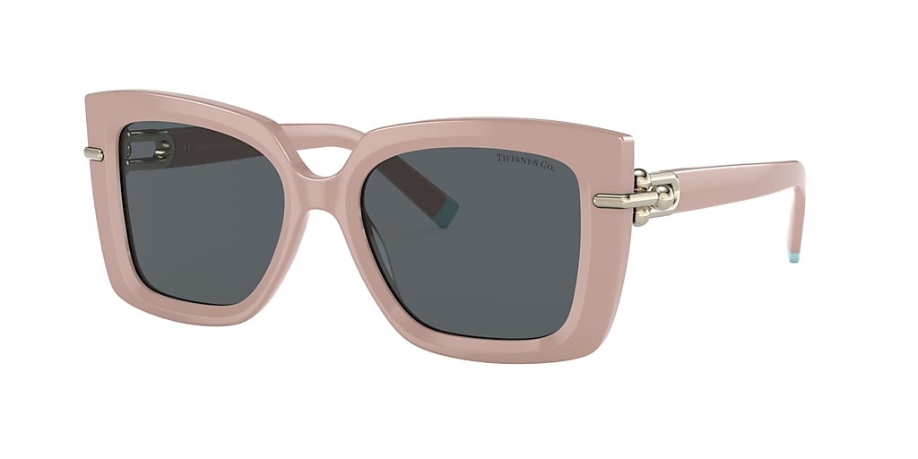 Tiffany & Co. TF4199 53 Dark Grey & Antique Pink Sunglasses | Sunglass ...