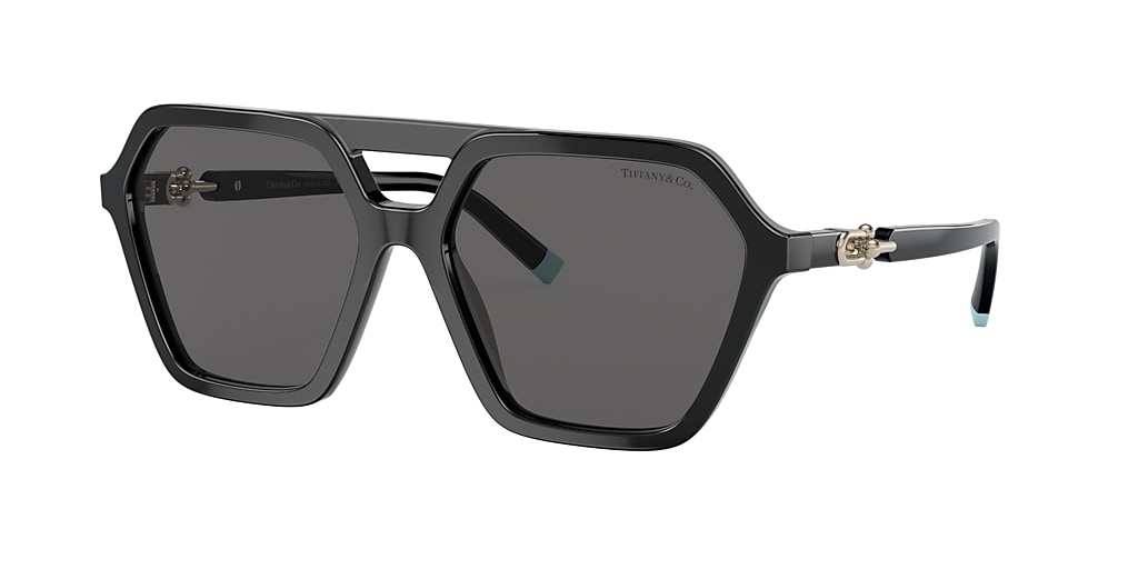 Tiffany & Co. TF4198 58 Dark Grey & Black Sunglasses | Sunglass Hut USA