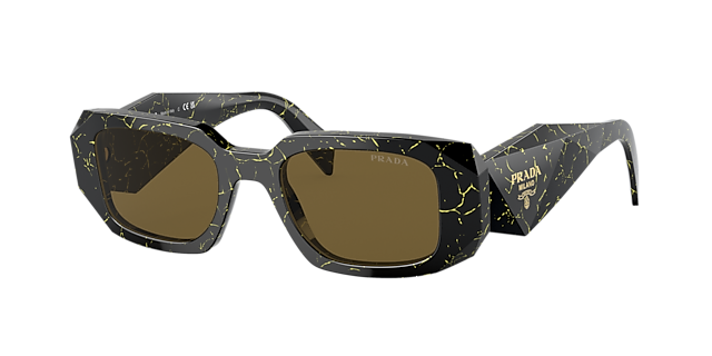 Prada PR 17WS 49 Dark Grey & Black Sunglasses