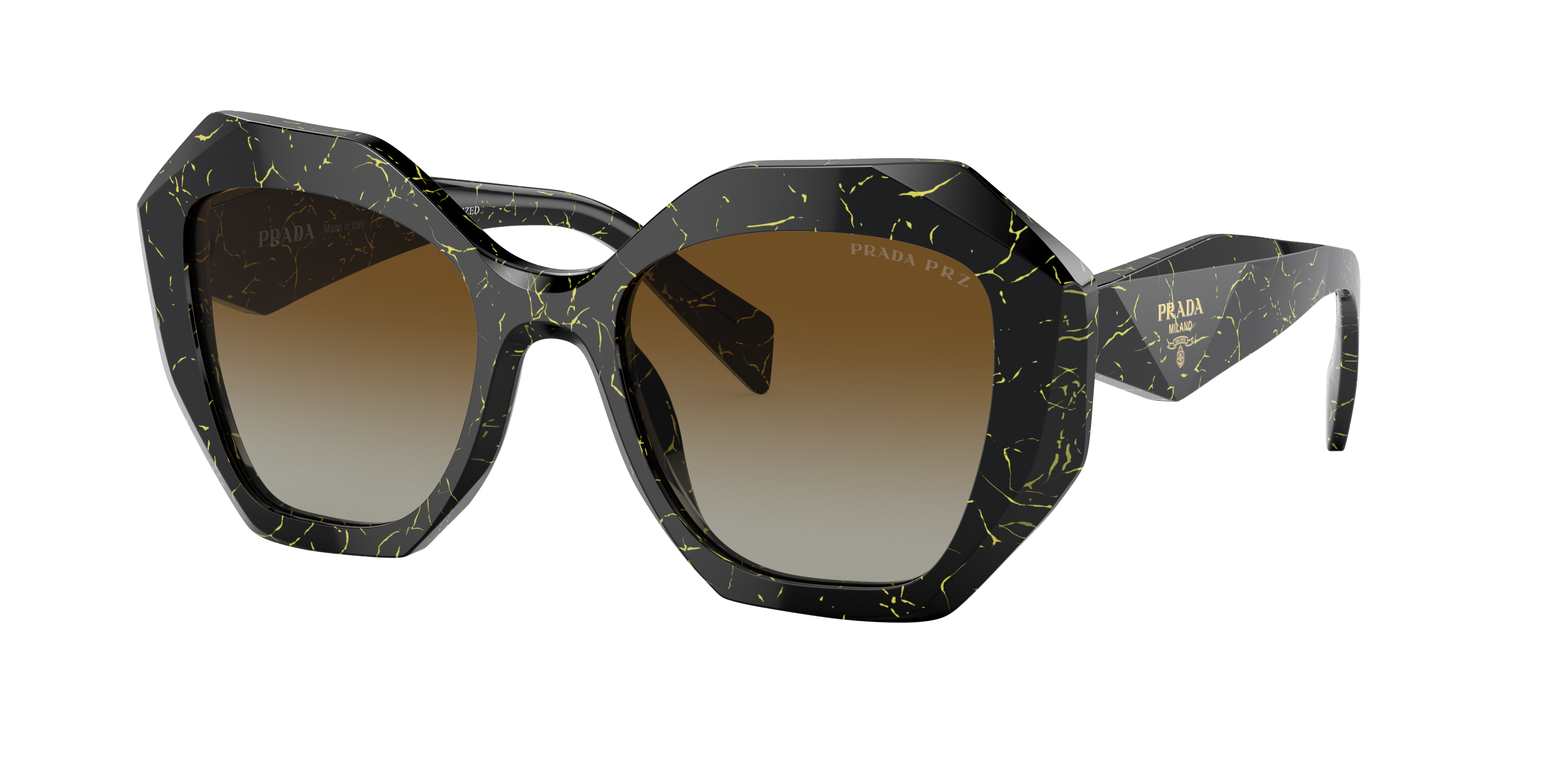 Shop Prada Woman Sunglasses Pr 16wsf In Polar Brown Gradient