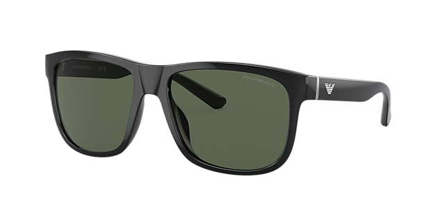 Emporio Armani EA4182U 57 Dark Grey Matte Black Sunglasses