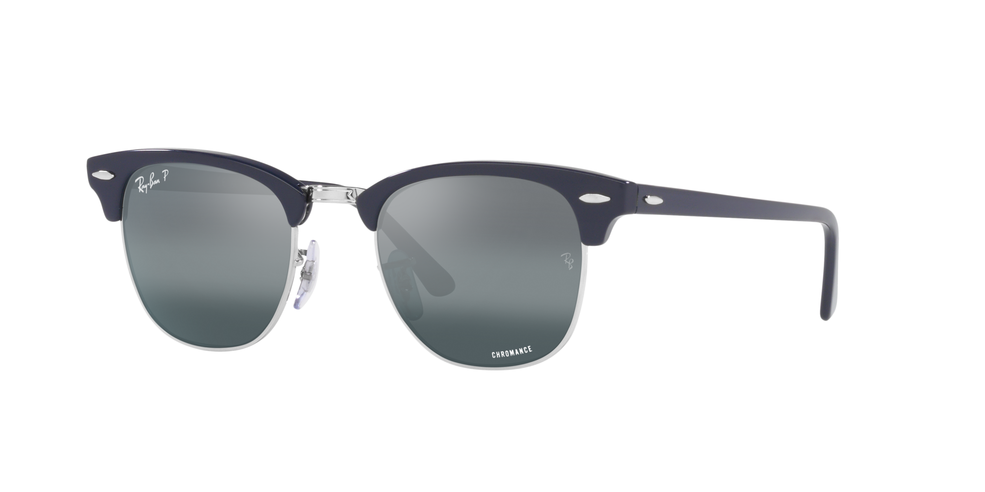 Ray-Ban RB3016 Unisex Polarised Clubmaster Sunglasses, Black/Grey at John  Lewis & Partners