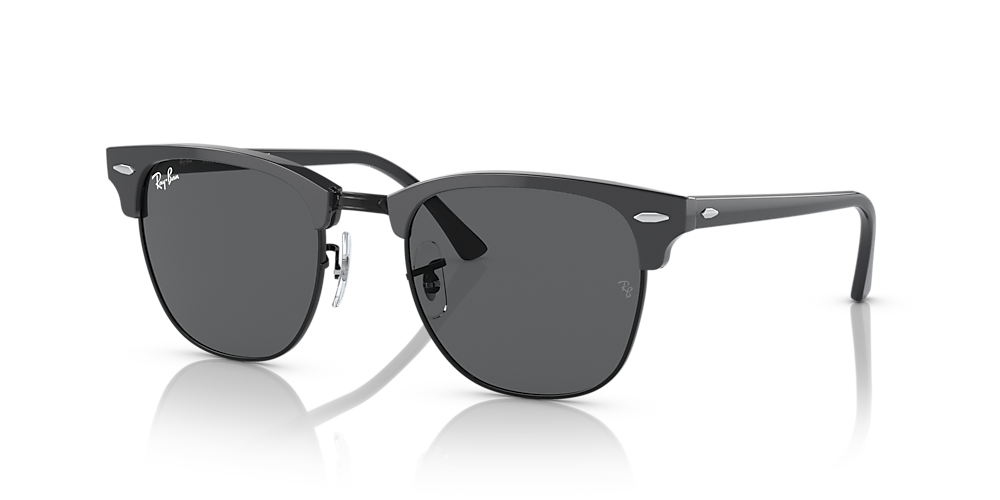 gammel Faktura Forlænge Ray-Ban RB3016 Clubmaster Classic 51 Dark Grey & Grey On Black Sunglasses |  Sunglass Hut USA