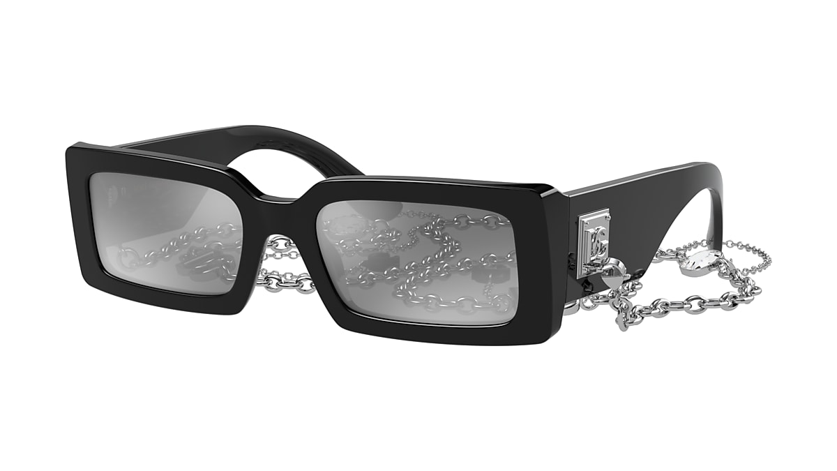 Dolce&Gabbana DG4416 Round Gaze 53 Grey Mirror Black & Black