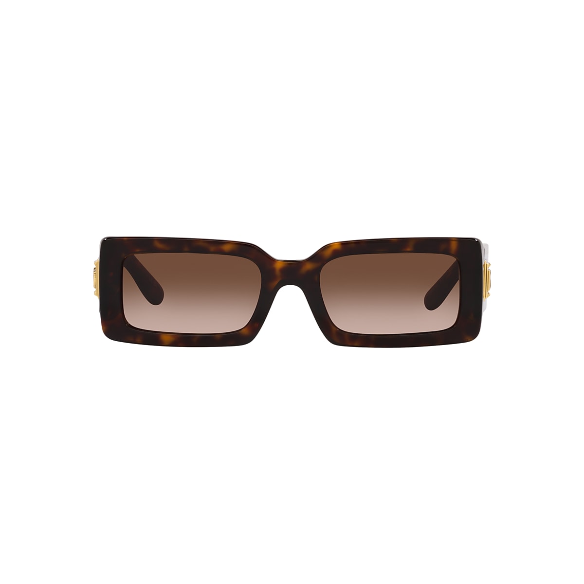 DOLCE&GABBANA DG4416 Havana - Women Luxury Sunglasses, Gradient Brown Lens