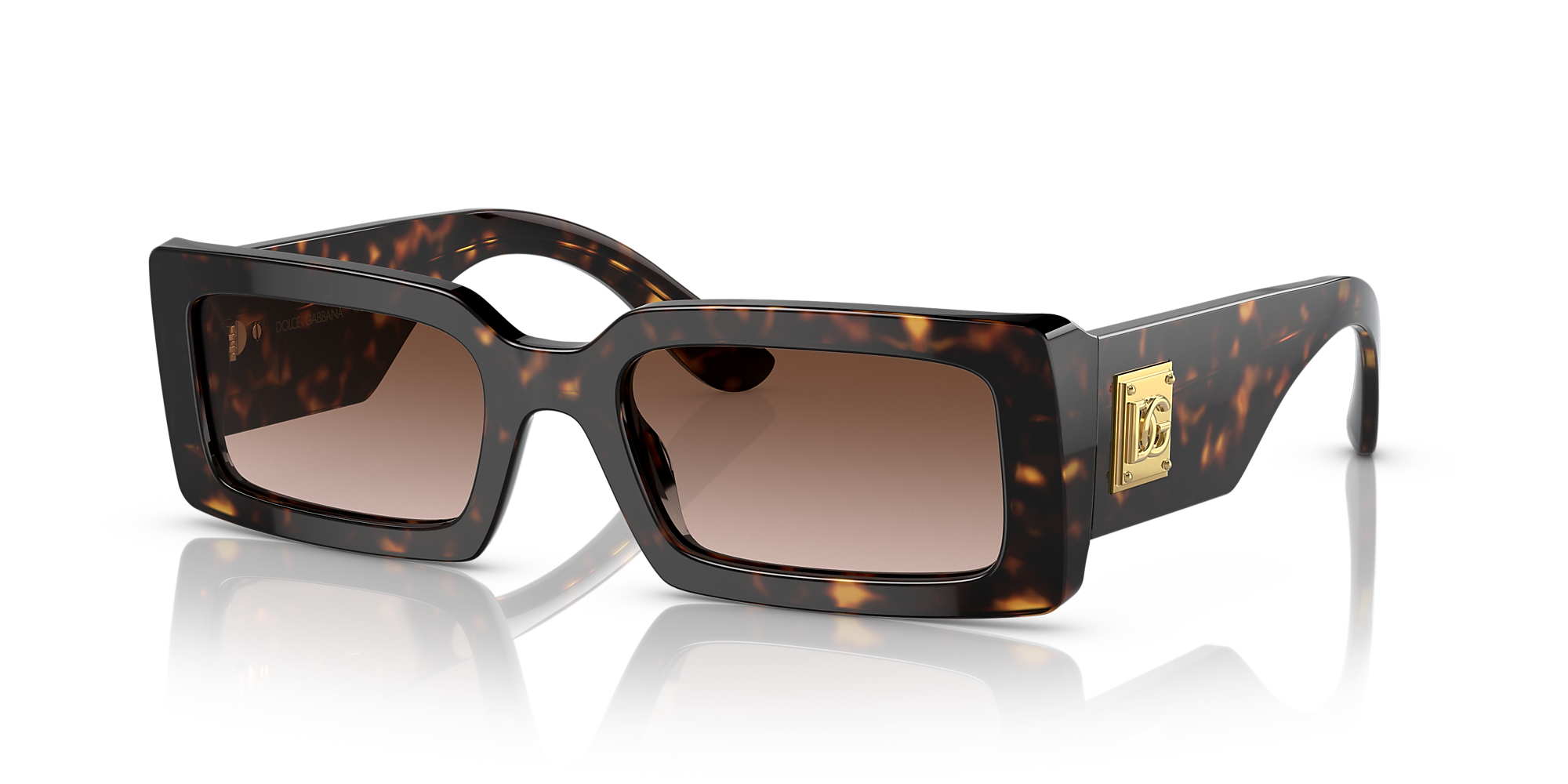 Dolceandgabbana Dg4416 53 Gradient Brown And Havana Sunglasses Sunglass Hut Usa