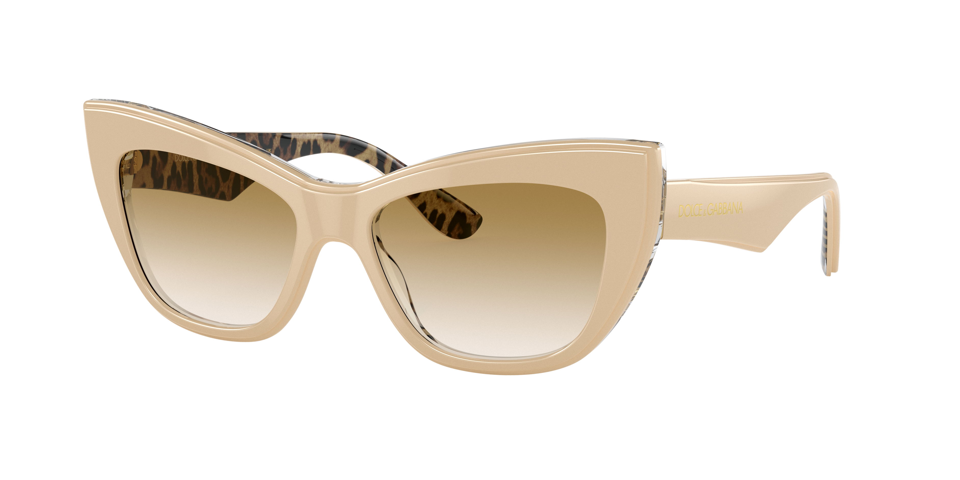 Shop Dolce & Gabbana Dolce&gabbana Woman Sunglasses Dg4417 In Clear Gradient Light Brown