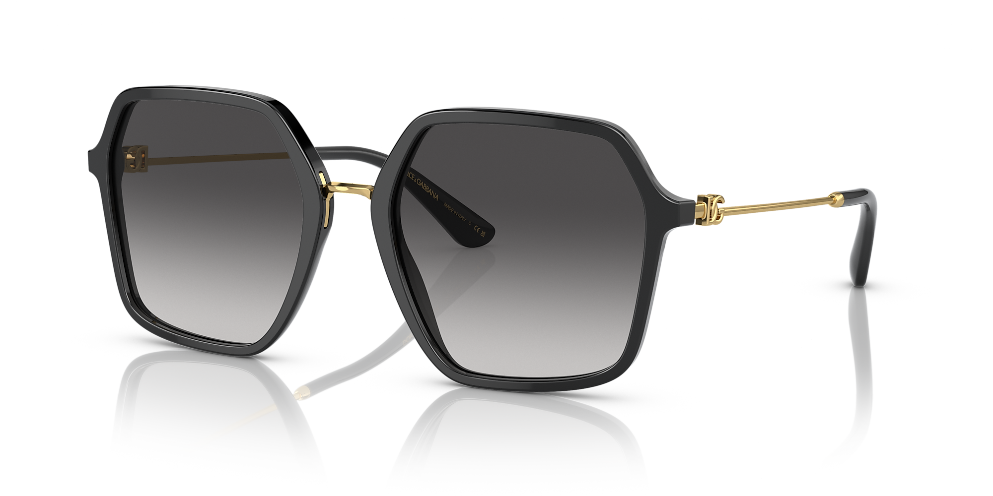Dolce&Gabbana DG4422 56 Grey Gradient & Black Sunglasses | Sunglass Hut USA