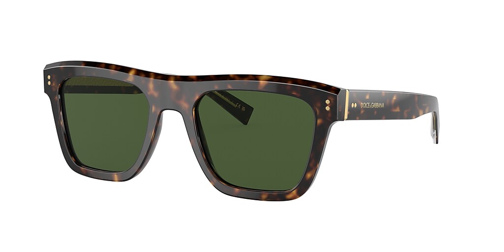 Dolce&Gabbana DG4420 52 Dark Green & Havana Sunglasses | Sunglass Hut USA