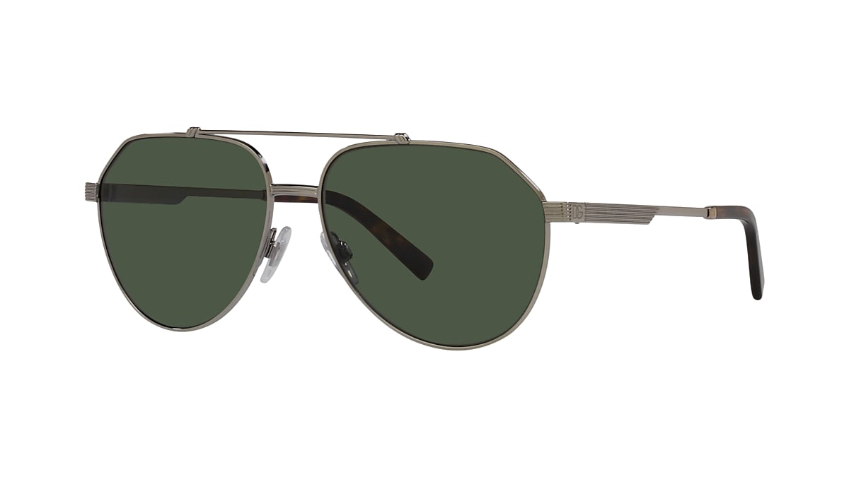 DOLCE&GABBANA DG2288 Bronze - Men Luxury Sunglasses, Dark Green Polar Lens