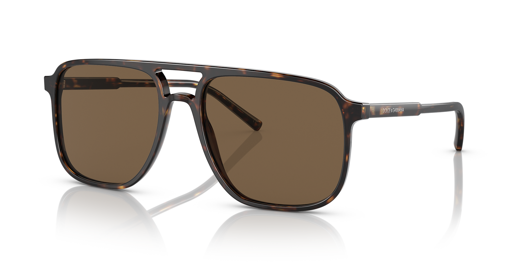Dolce&Gabbana DG4423 58 Dark Brown & Havana Sunglasses | Sunglass Hut USA