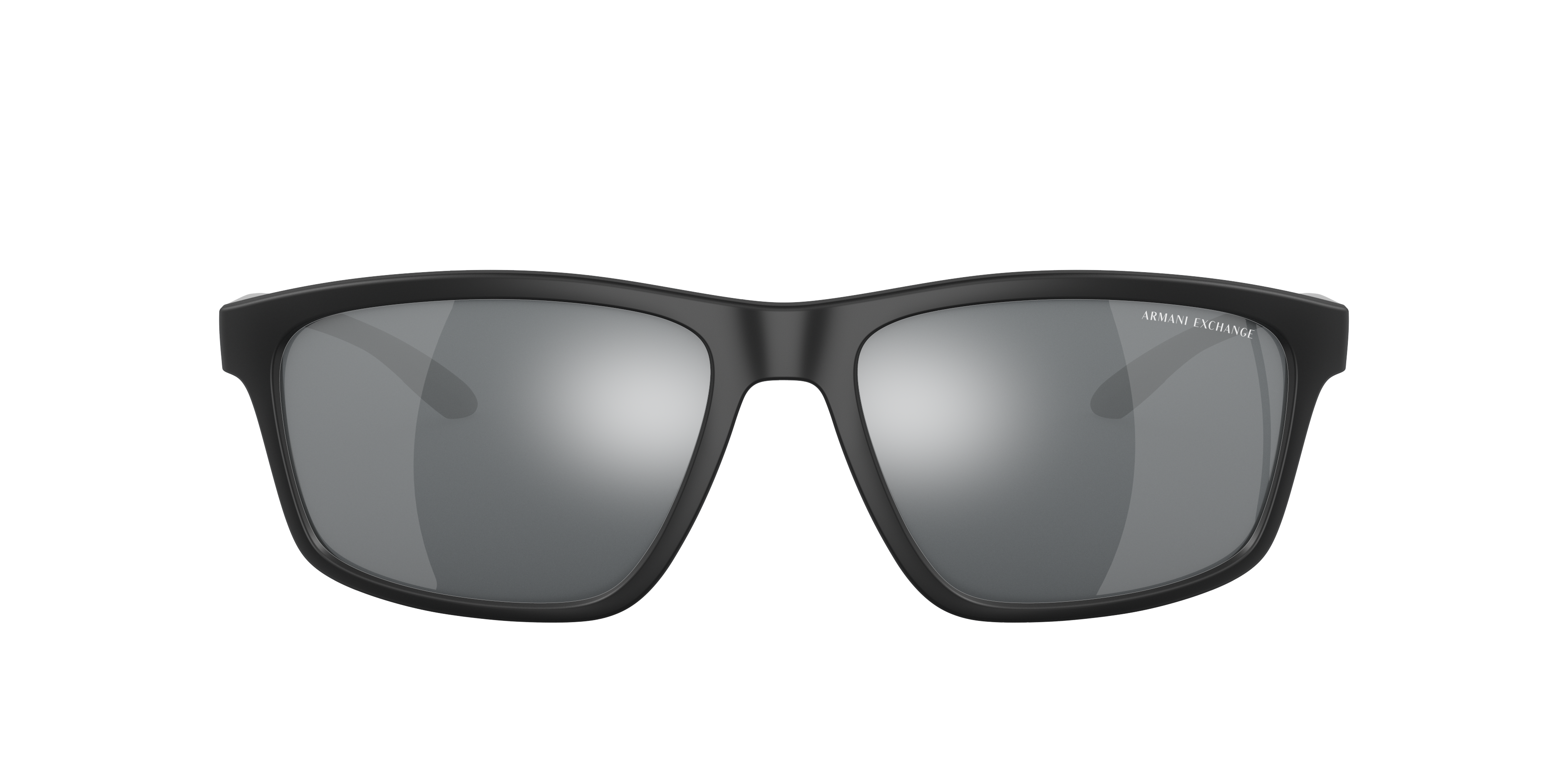 Shop Armani Exchange Man Sunglasses Ax4122sf In Light Grey Mirror Black