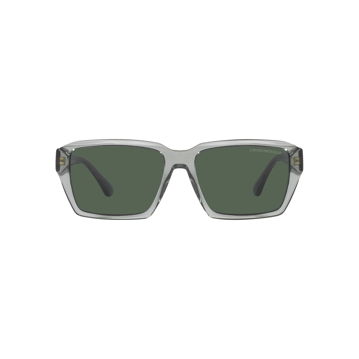 | Sunglass Transparent Dark Green Green Sunglasses EA4186 Shiny 58 Armani & USA Emporio Hut