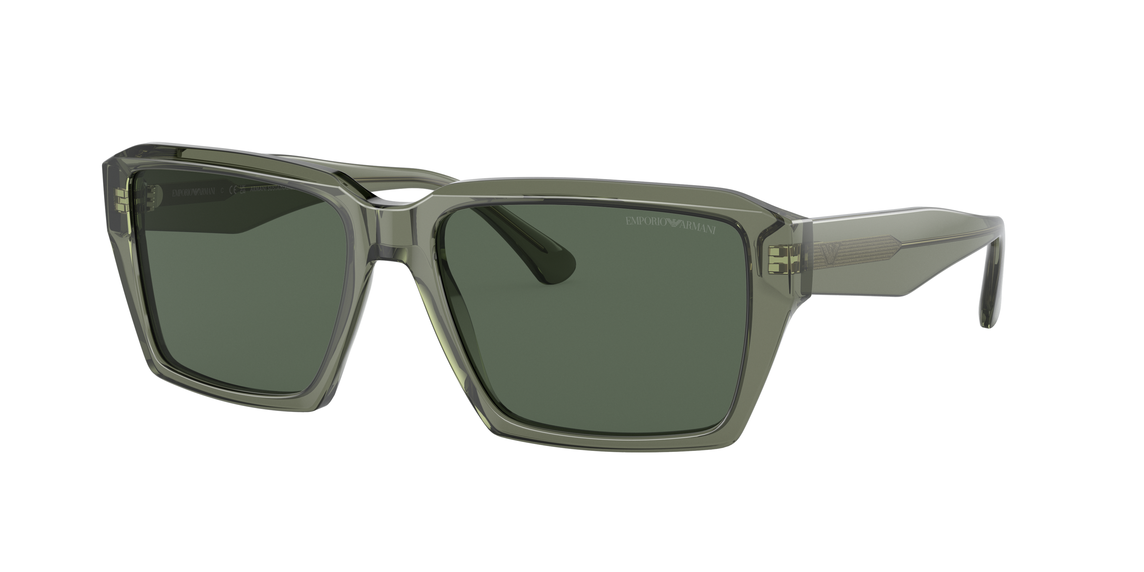 Emporio Armani Man Sunglasses Ea4186 In Dark Green