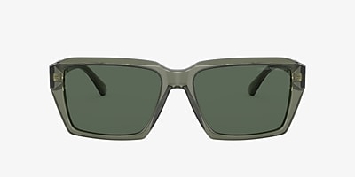 Emporio Armani EA4186 58 Dark Green & Shiny Transparent Green Sunglasses |  Sunglass Hut USA | Sonnenbrillen