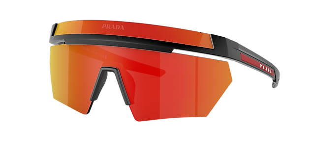 Prada Linea Rossa PS 01YS 01 Brown Mirror Orange Matte Black