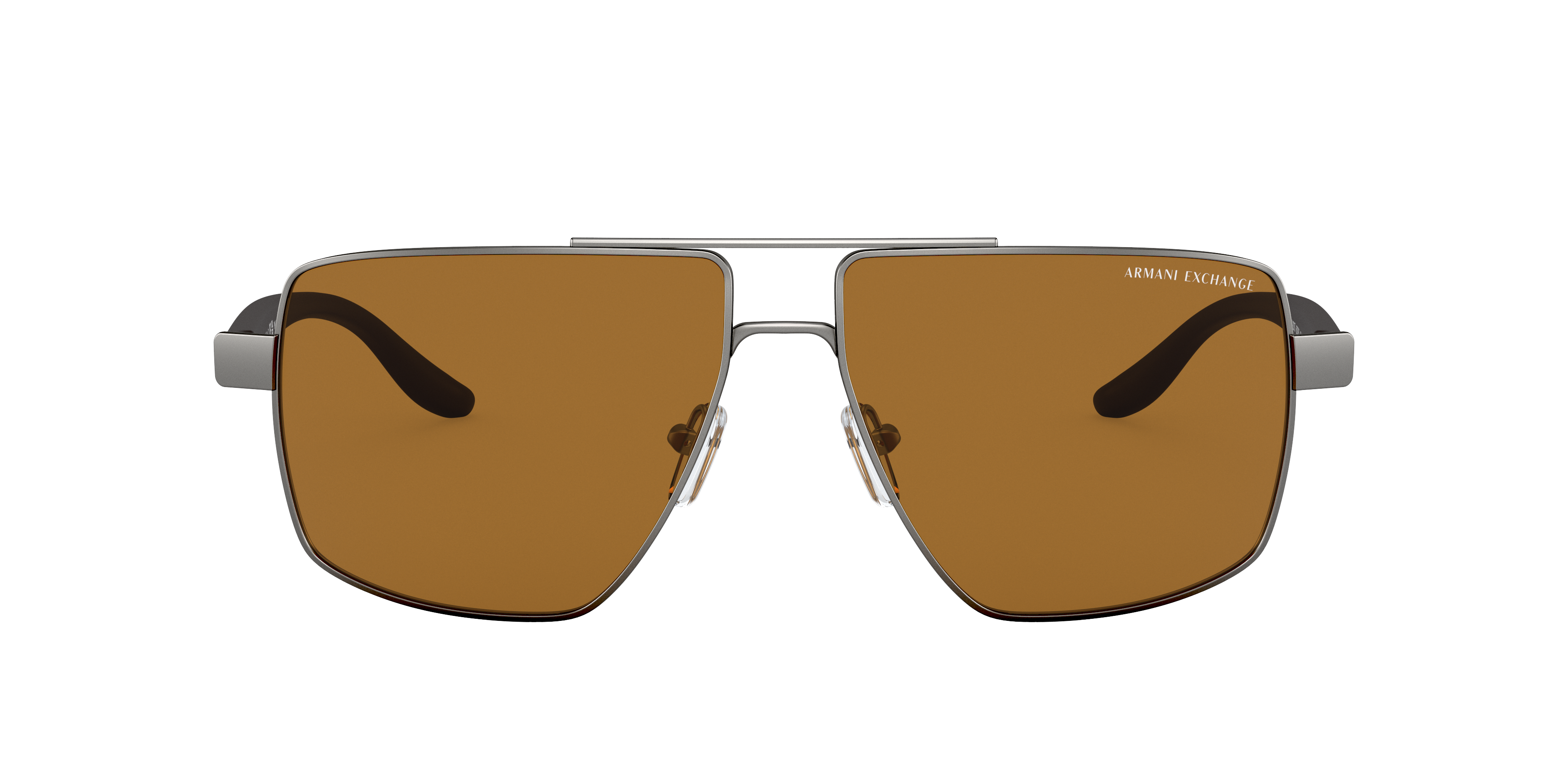 Armani Exchange Man Sunglasses Ax2037s In Polar Brown