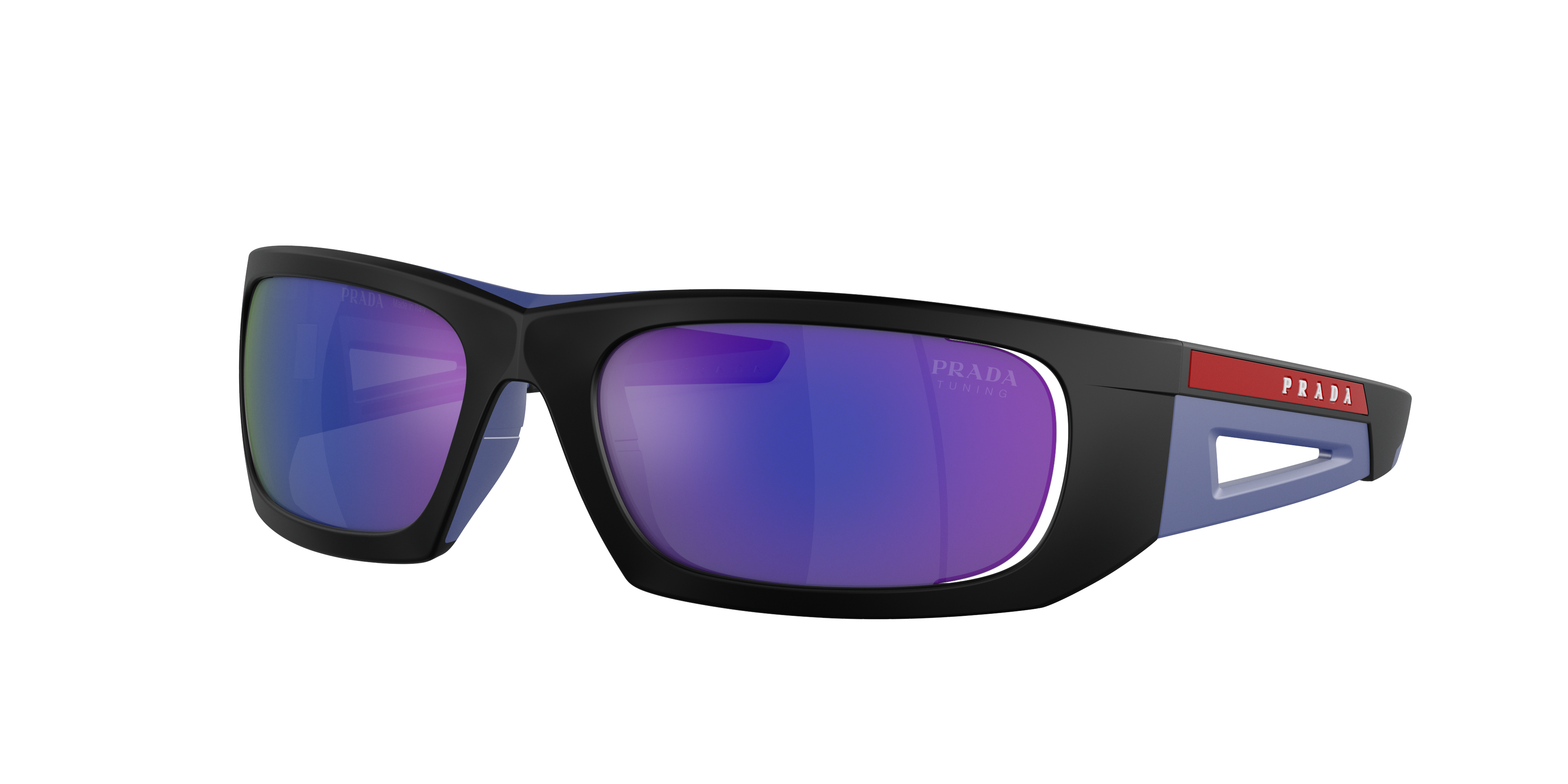Prada Linea Rossa Man Sunglasses Ps 02ys In Blue Multilayer Tuning