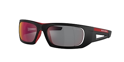 Identificeren Vaarwel Grootte Prada Linea Rossa PS 02YS 59 Dark Grey & Matte Black Sunglasses | Sunglass  Hut USA