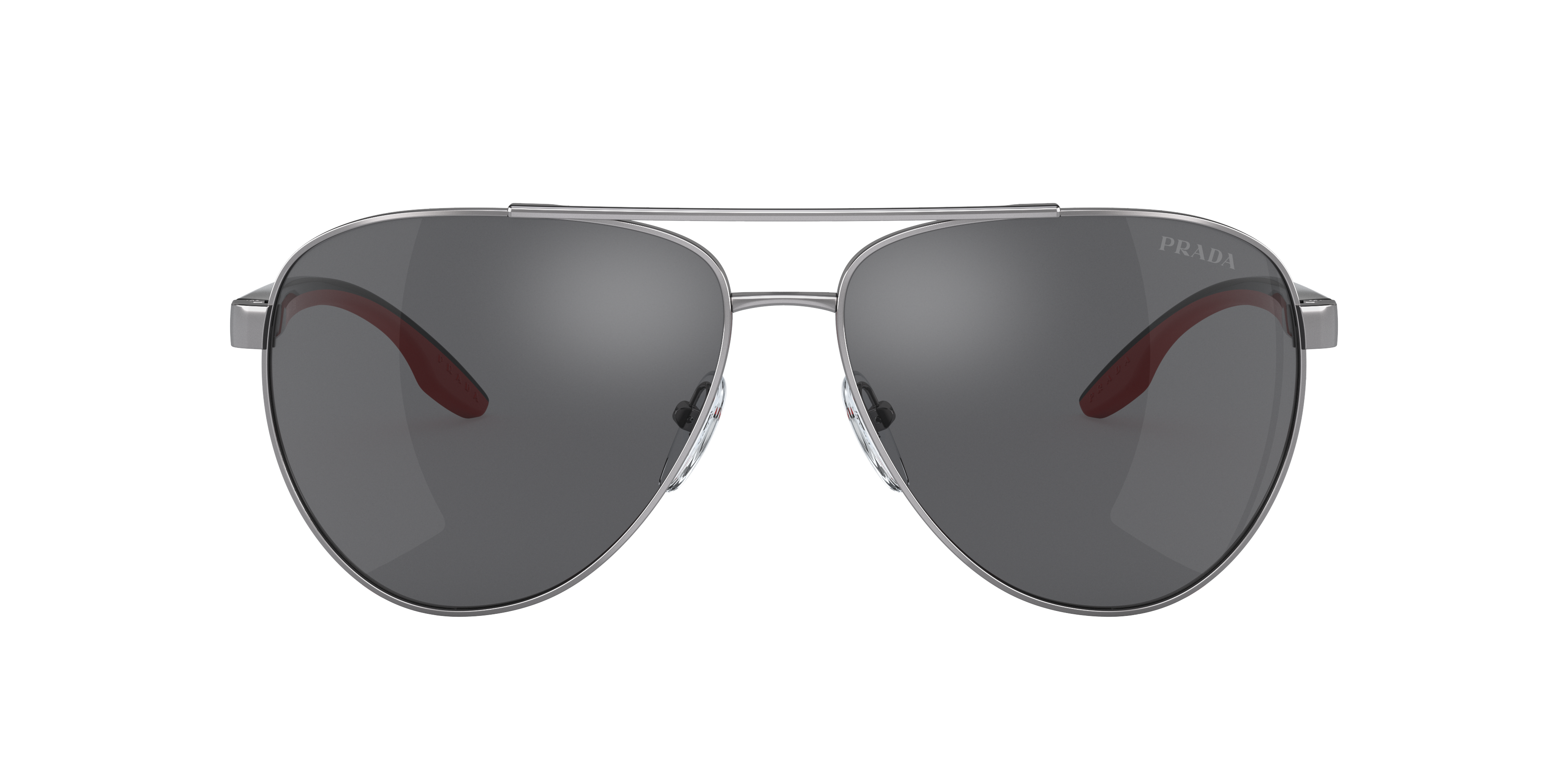 Shop Prada Linea Rossa Man Sunglass Ps 52ys In Grey Mirror Black