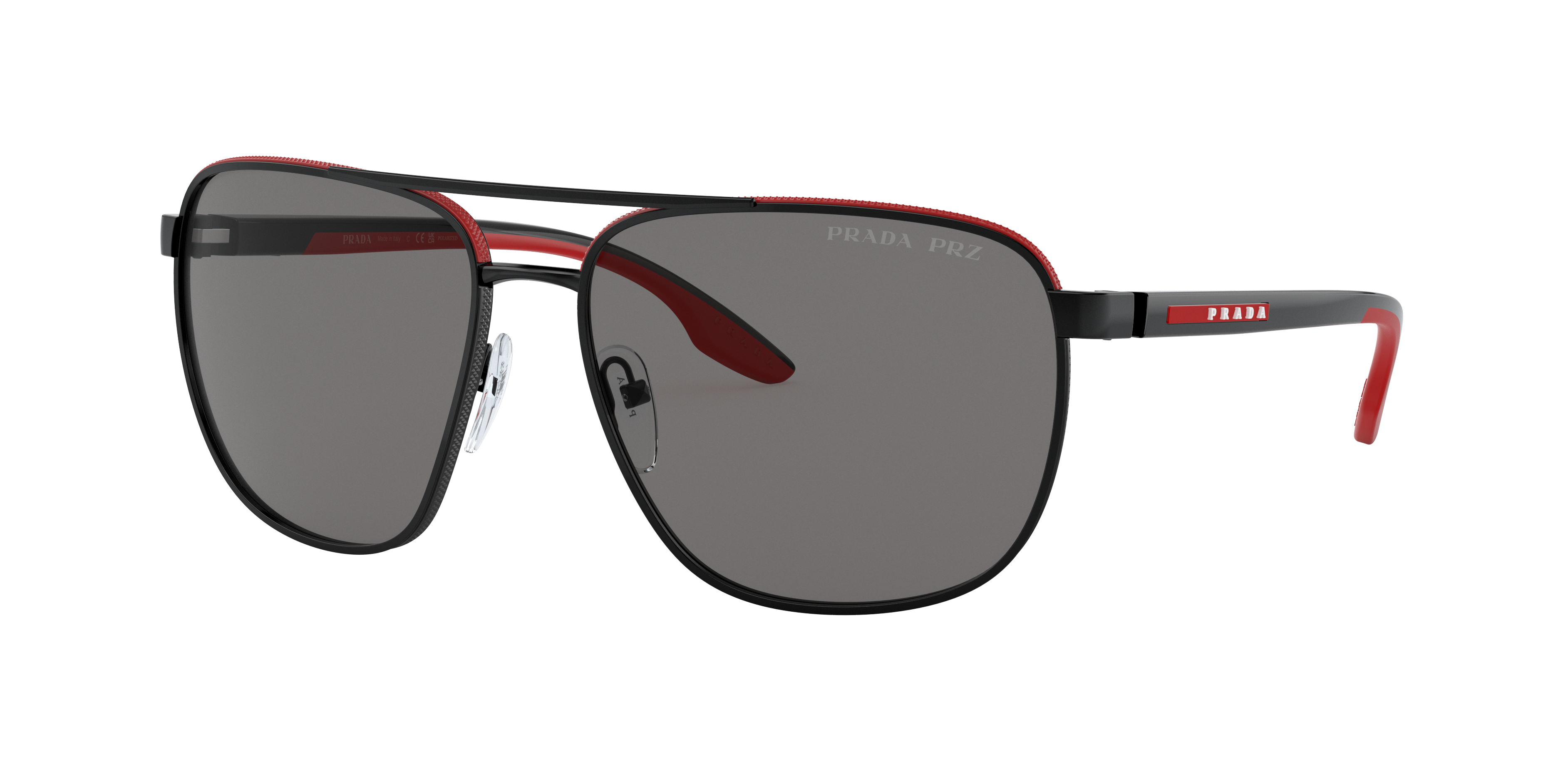Prada Linea Rossa Man Sunglasses Ps 50ys In Polar Dark Grey