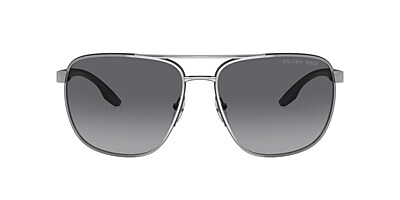 Prada Linea Rossa PS 50YS 62 Polar Grey Gradient Gunmetal