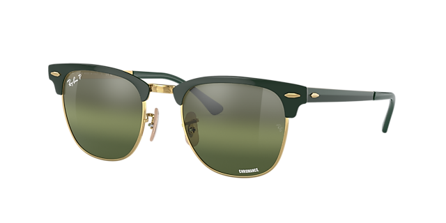 Ray-Ban RB3716 Clubmaster Metal Chromance 51 Silver/Blue