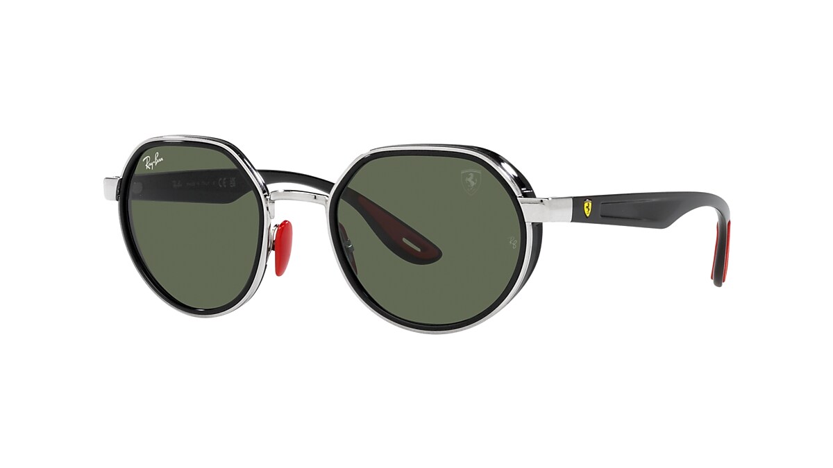 Ray-Ban RB3703M Scuderia Ferrari Collection 51 Dark Green & Silver