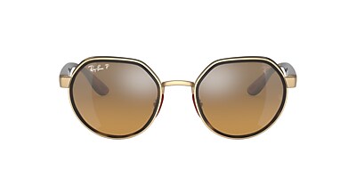 Ray-Ban RB3703M Scuderia Ferrari Collection 51 Brown/Grey & Gold