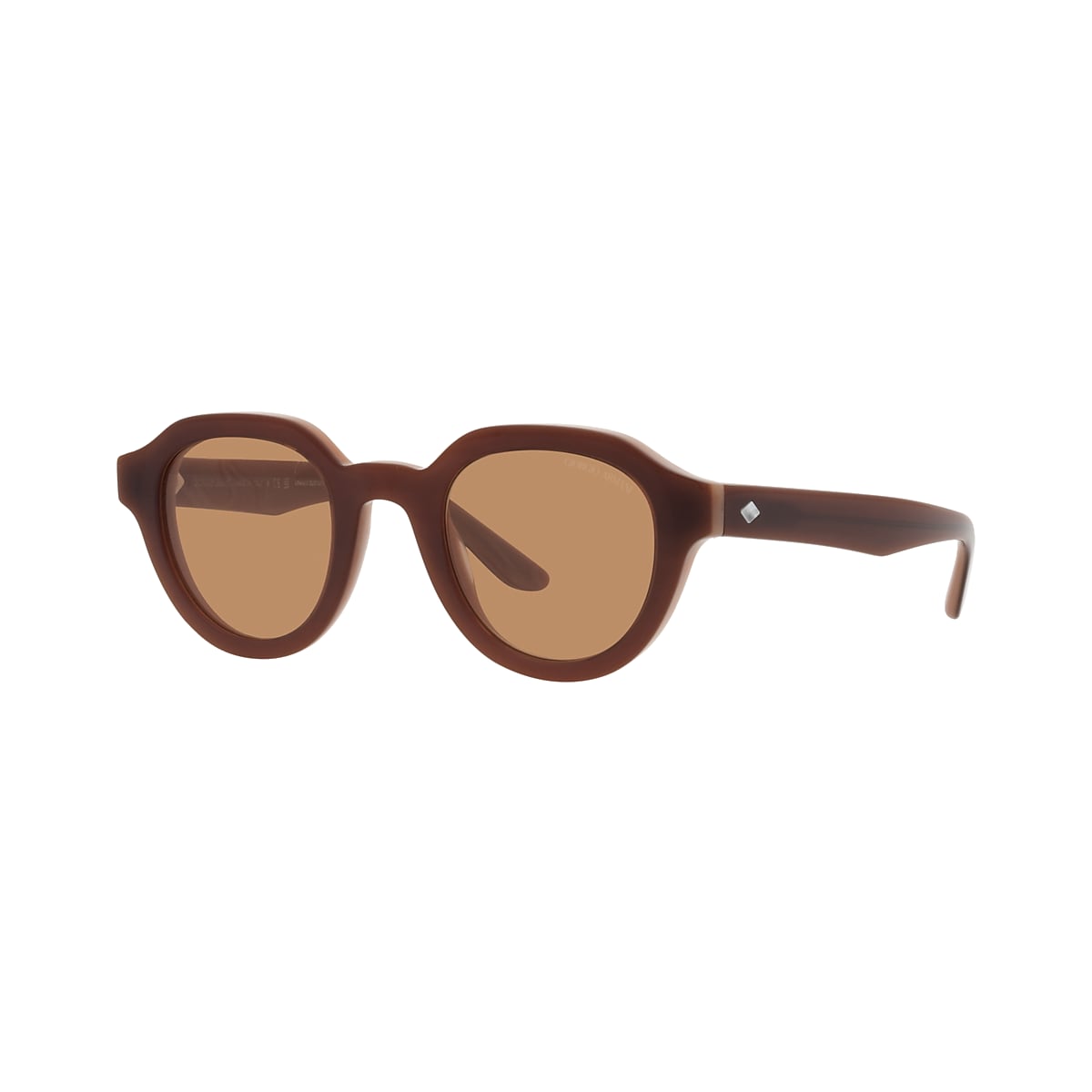Giorgio Armani AR8172U 46 Brown & Bilayer Marble Brown Sunglasses 