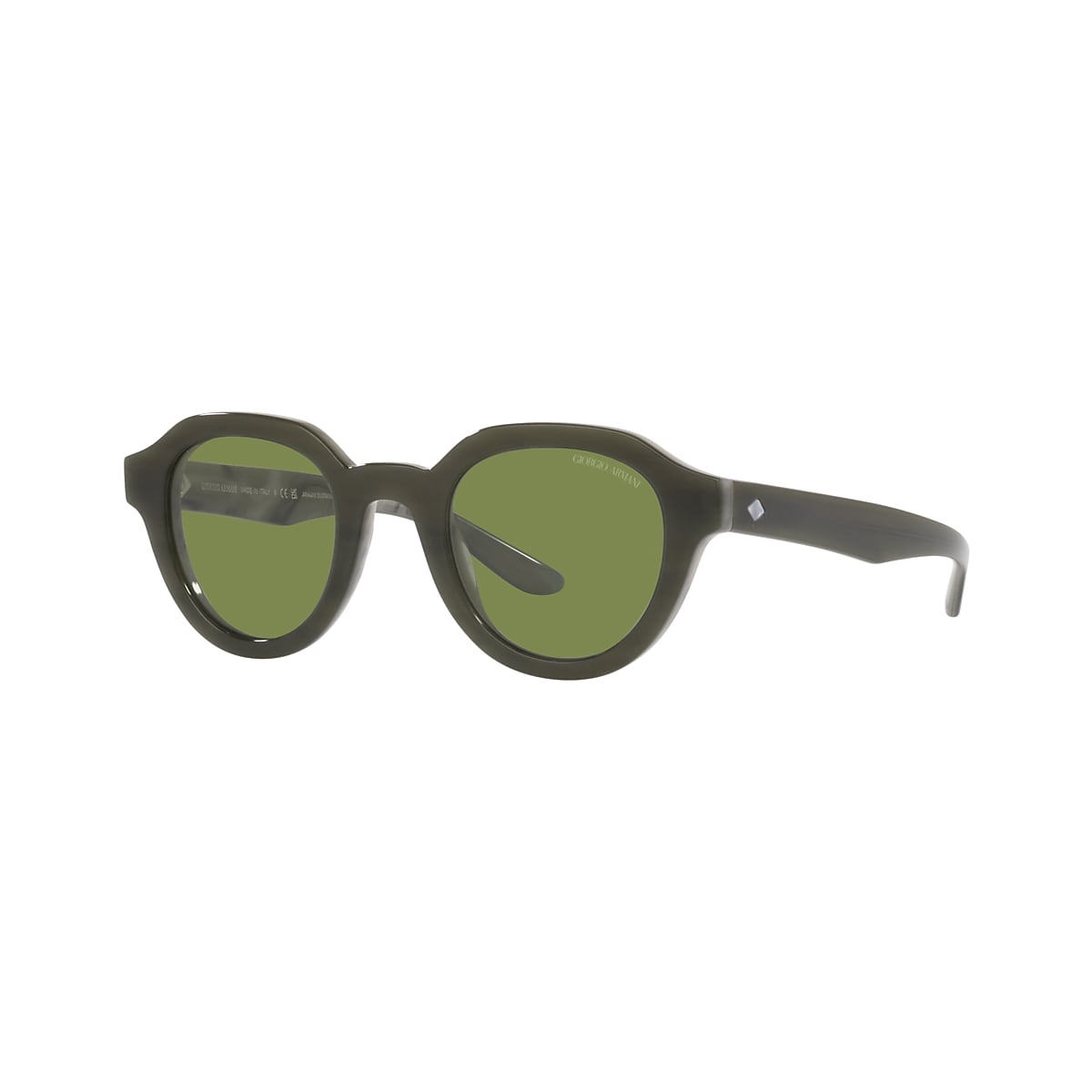Giorgio Armani AR8172U 46 Green & Bilayer Marble Green Sunglasses  